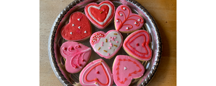 1 Large Heart-Shaped-Sugar cookie