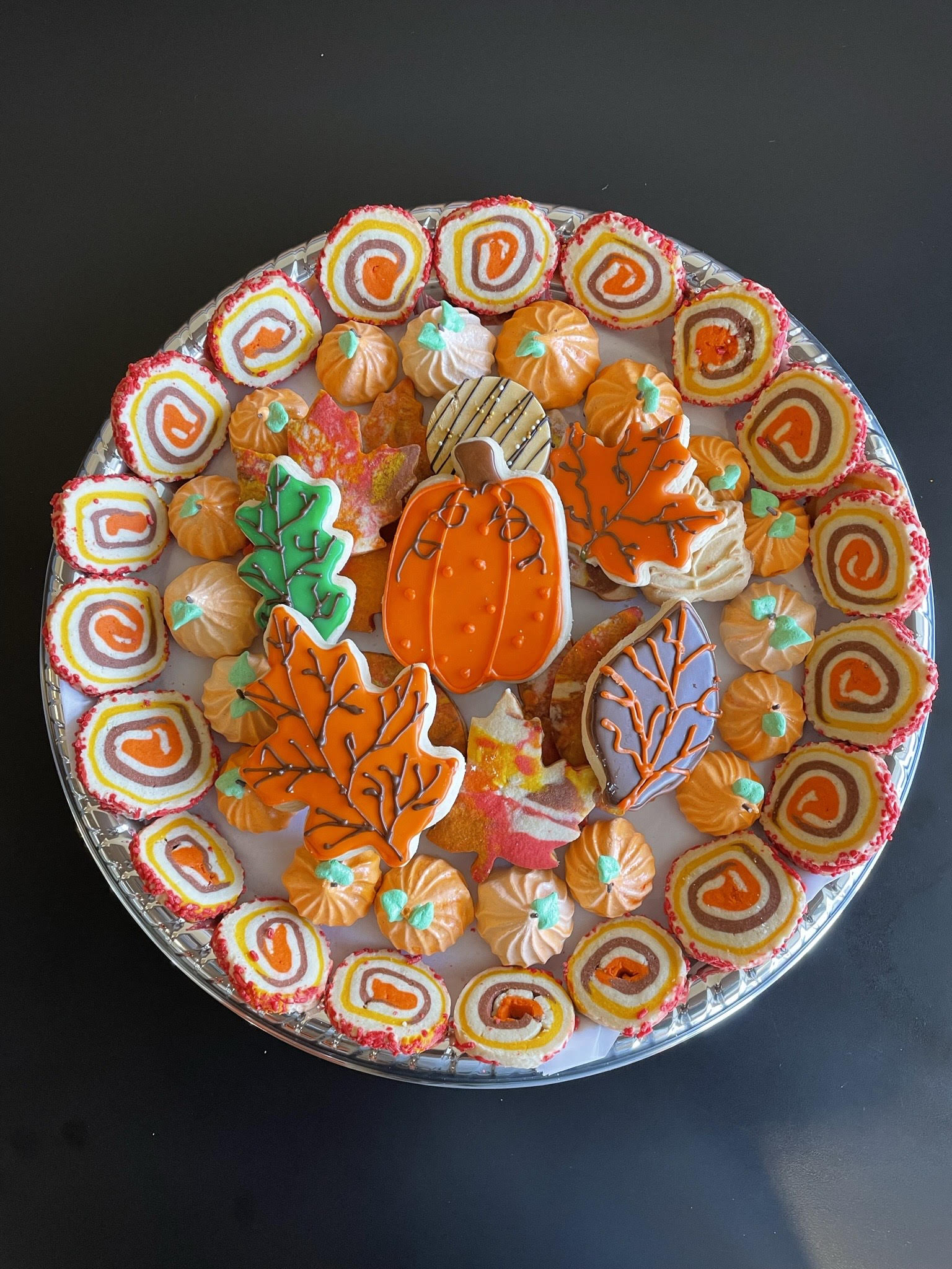Fall cookie platter