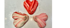 Meringue Heart shaped