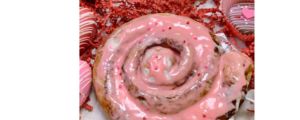 Rose-Strawberry Cinnamon Roll