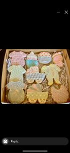 baby shower sugar cookies