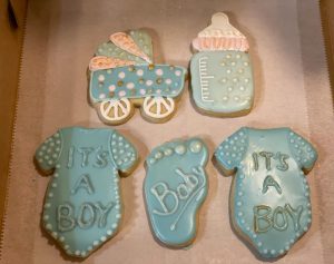 baby shower sugar cookies
