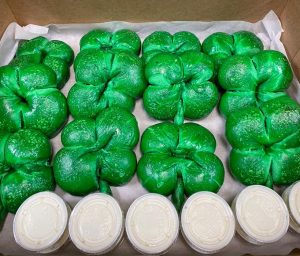 Clover shaped bagels