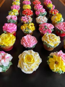 floral cupcakes