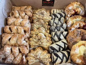 Assorted pastries and danishes
