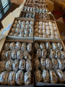 Individually Wrapped breakfast sandwiches