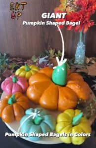 Giant and Colorful bagels