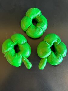 Clover shaped bagels