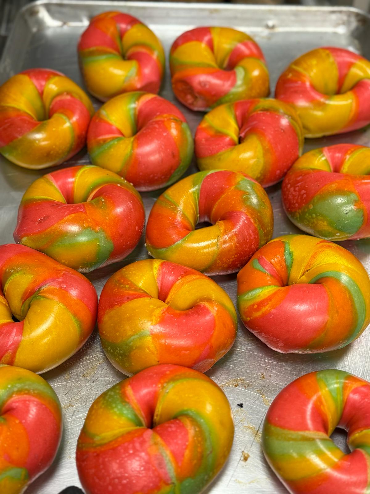 Rainbow Bagels